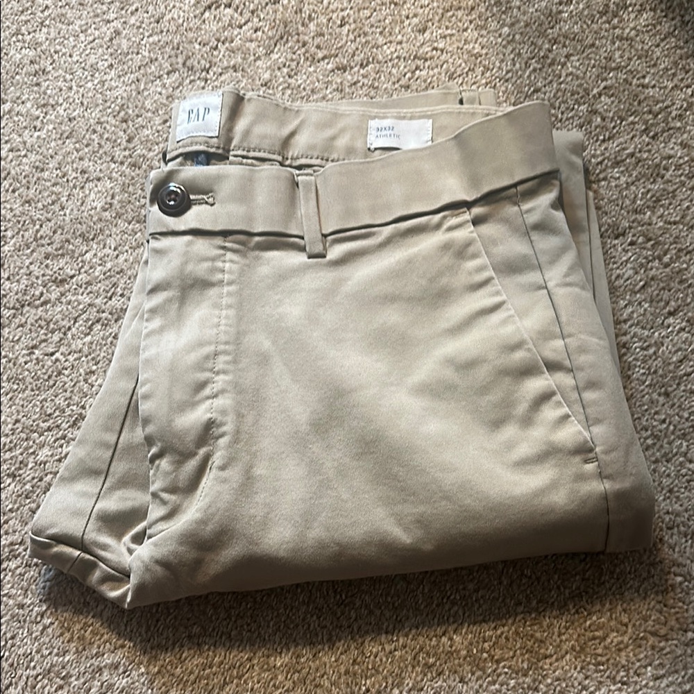 GAP Tan Chinos Classic Athletic Fit